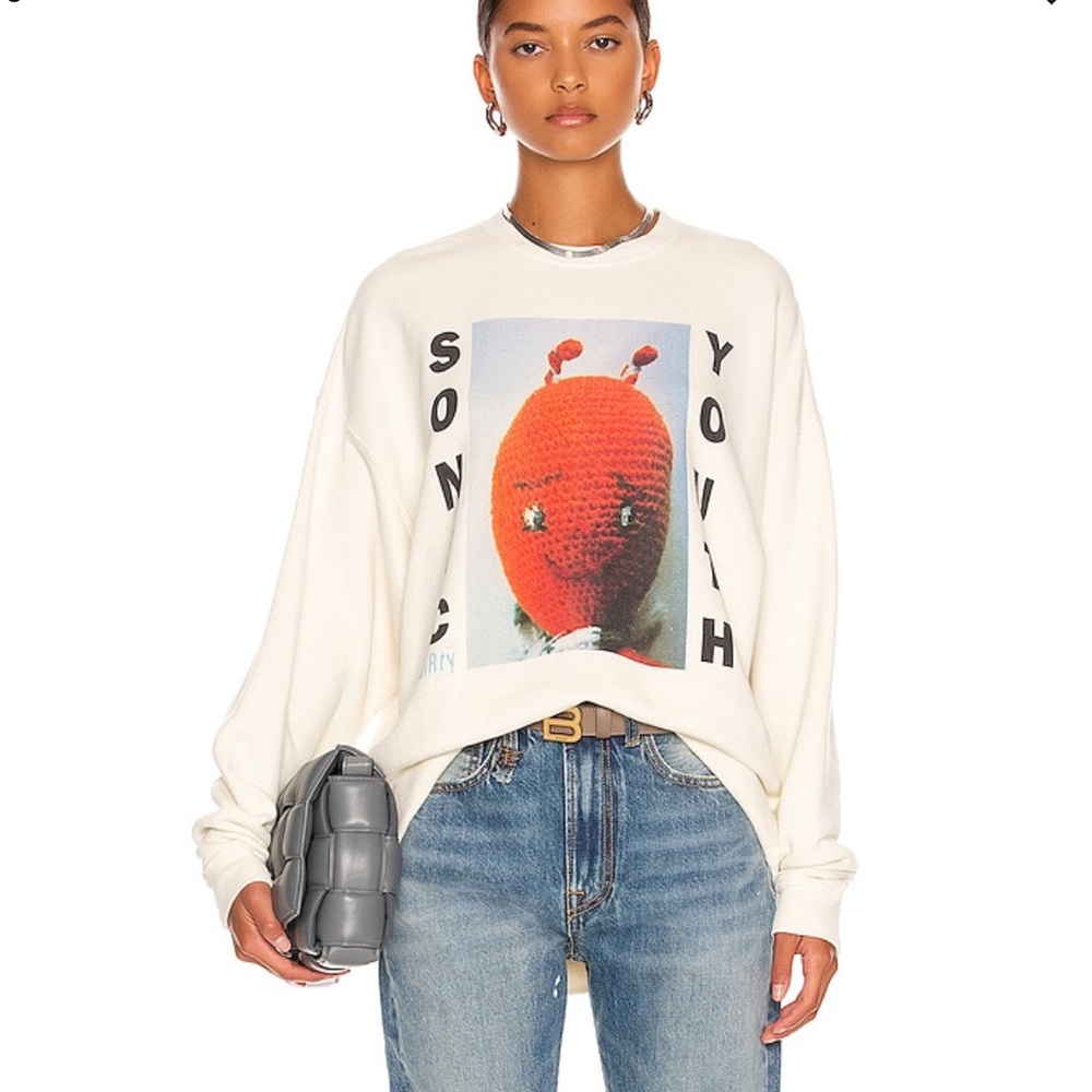 R13 Sonic Youth Oversized Sweatshirt
